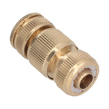 Garden Hose Quick Connect 1/2 Inch Brass Material Removable Wide Range of Applications Durable Hose Connectors - Top-Down View