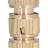 Garden Hose Quick Connect 1/2 Inch Brass Material Removable Wide Range of Applications Durable Hose Connectors - Extra Image