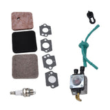 Carburetor Air Filter Fuel Filter Sparking Plug Fuel Pipe Kit for STIHL FS38 FS45 FS46 FS55 KM55 FS85