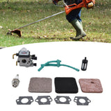 Carburetor Air Filter Fuel Filter Sparking Plug Fuel Pipe Kit for STIHL FS38 FS45 FS46 FS55 KM55 FS85