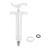 Veterinary Use Syringe Plastic Steel Adjustable Manual Feeding Injector for Livestock Farm20ml 14.5cm / 5.7in