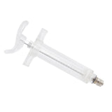 Veterinary Use Syringe Plastic Steel Adjustable Manual Feeding Injector for Livestock Farm20ml 14.5cm / 5.7in - Rear View