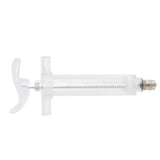 Veterinary Use Syringe Plastic Steel Adjustable Manual Feeding Injector for Livestock Farm20ml 14.5cm / 5.7in - Close-Up Angle