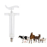 Veterinary Use Syringe Plastic Steel Adjustable Manual Feeding Injector for Livestock Farm20ml 14.5cm / 5.7in - Extra Image
