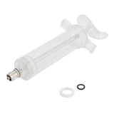 Veterinary Use Syringe Plastic Steel Adjustable Manual Feeding Injector for Livestock Farm50ml 16.5cm / 6.5in