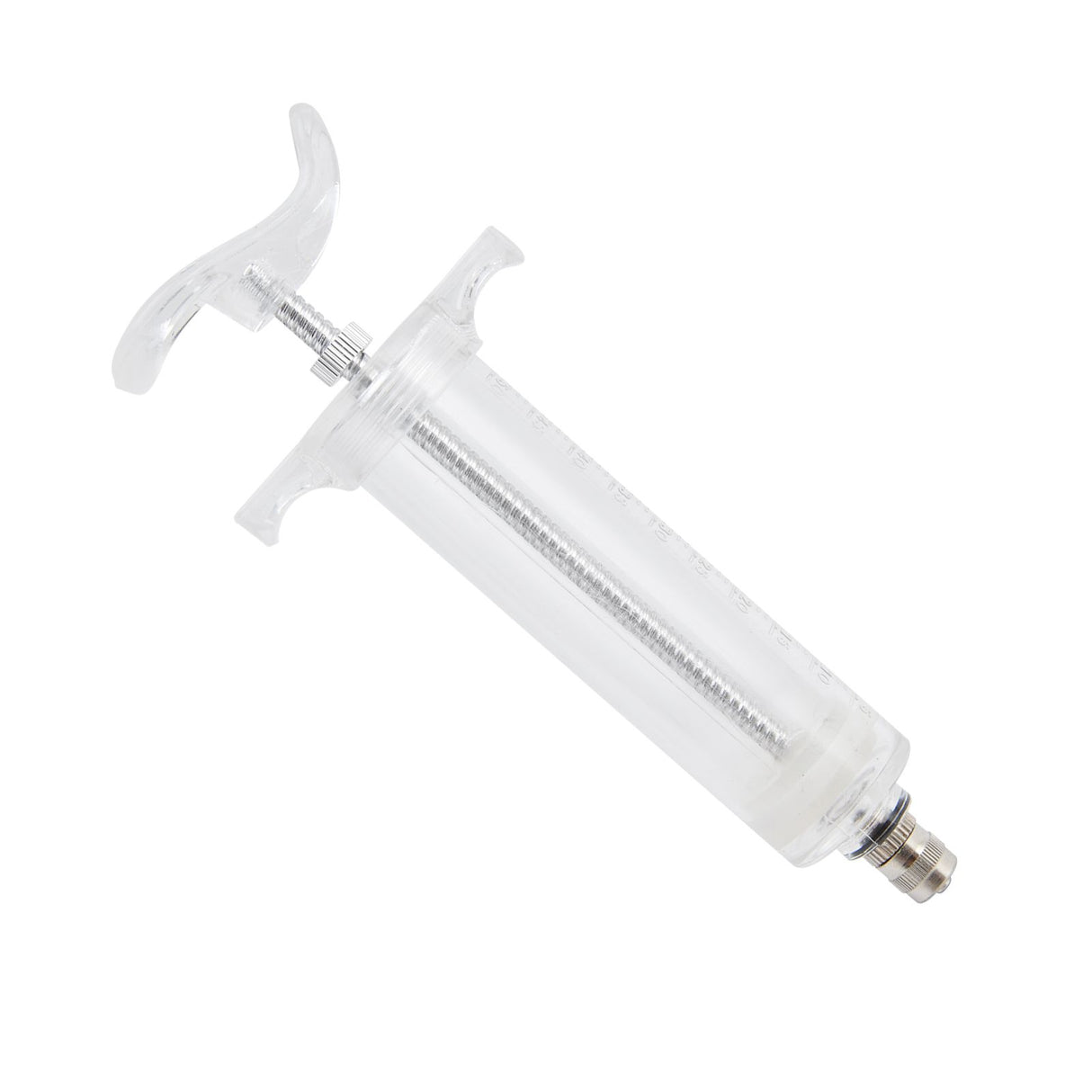 Veterinary Use Syringe Plastic Steel Adjustable Manual Feeding Injector for Livestock Farm50ml 16.5cm / 6.5in