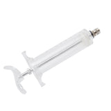 Veterinary Use Syringe Plastic Steel Adjustable Manual Feeding Injector for Livestock Farm50ml 16.5cm / 6.5in - Close-Up Angle