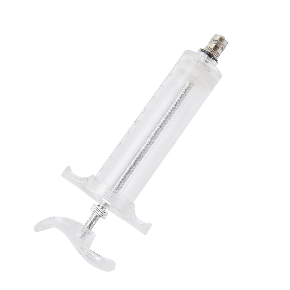 Veterinary Use Syringe Plastic Steel Adjustable Manual Feeding Injector for Livestock Farm50ml 16.5cm / 6.5in