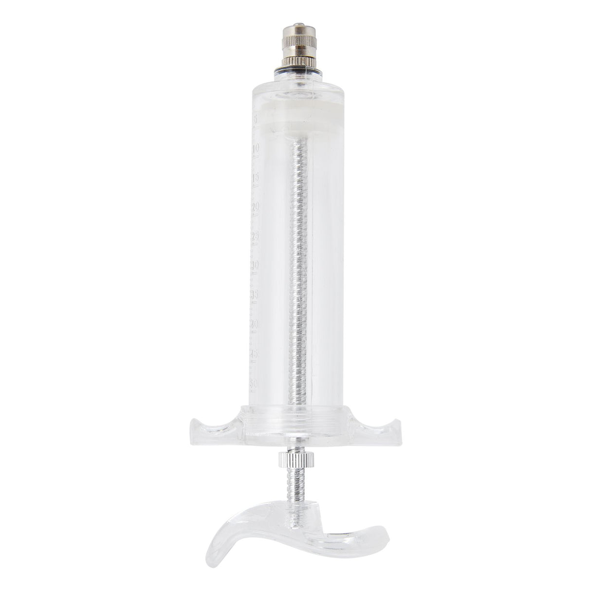 Veterinary Use Syringe Plastic Steel Adjustable Manual Feeding Injector for Livestock Farm50ml 16.5cm / 6.5in