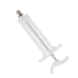Veterinary Use Syringe Plastic Steel Adjustable Manual Feeding Injector for Livestock Farm50ml 16.5cm / 6.5in