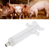 Veterinary Use Syringe Plastic Steel Adjustable Manual Feeding Injector for Livestock Farm50ml 16.5cm / 6.5in - Extra Image
