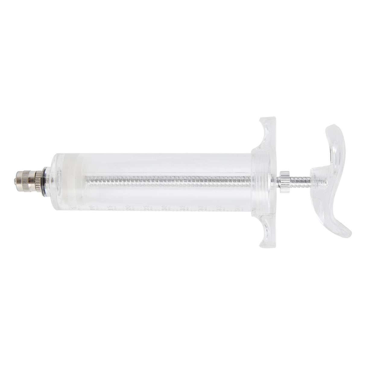 Veterinary Use Syringe Plastic Steel Adjustable Manual Feeding Injector for Livestock Farm50ml 16.5cm / 6.5in