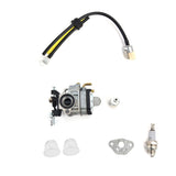 Carburetor Kit Spark Plug Oil Tube Assembly for Poulanpro 46cc Pr46bt Poulan Pro Blower Kit 967086901