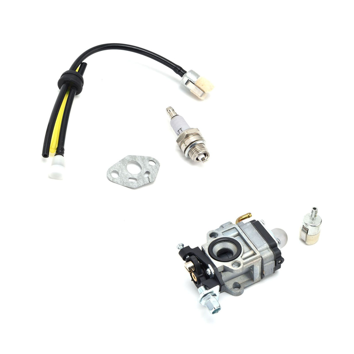 Carburetor Kit Spark Plug Oil Tube Assembly for Poulanpro 46cc Pr46bt Poulan Pro Blower Kit 967086901
