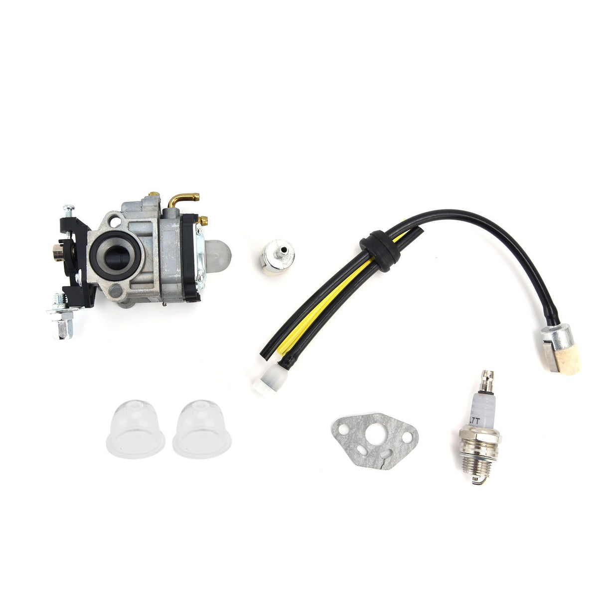 Carburetor Kit Spark Plug Oil Tube Assembly for Poulanpro 46cc Pr46bt Poulan Pro Blower Kit 967086901