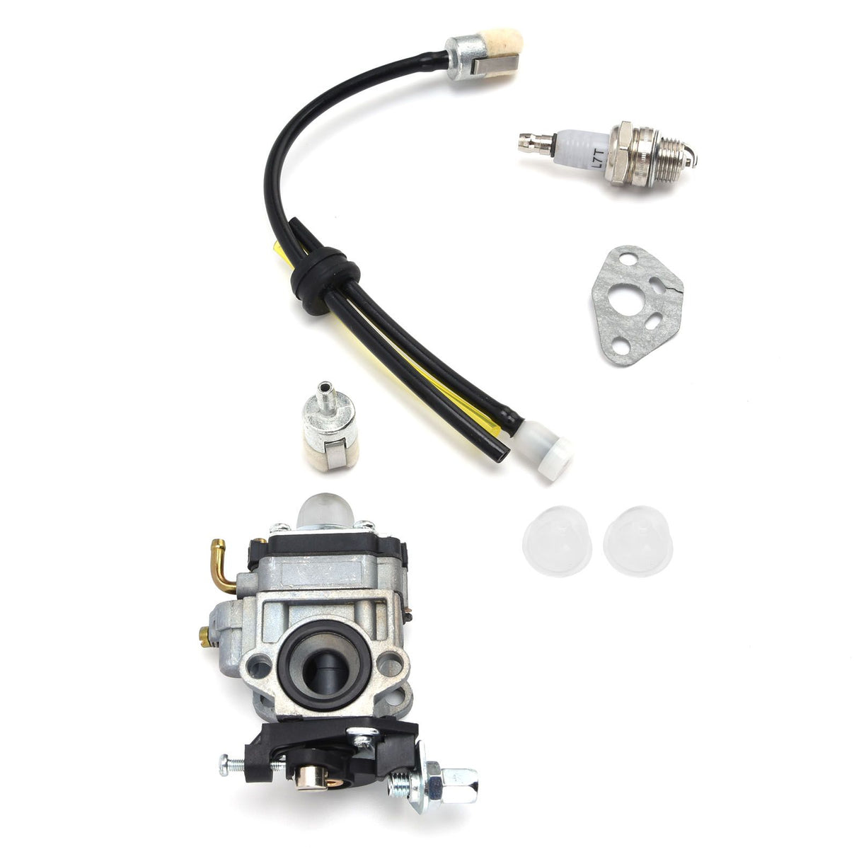 Carburetor Kit Spark Plug Oil Tube Assembly for Poulanpro 46cc Pr46bt Poulan Pro Blower Kit 967086901