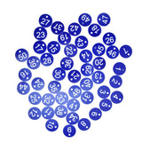 50PCS Numbered Label Numbered Tag for Farm Livestock Beekeeping Husbandry Breeding Supplies1-50 Blue
