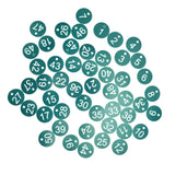 50PCS Numbered Label Numbered Tag for Farm Livestock Beekeeping Husbandry Breeding Supplies1-50 Green