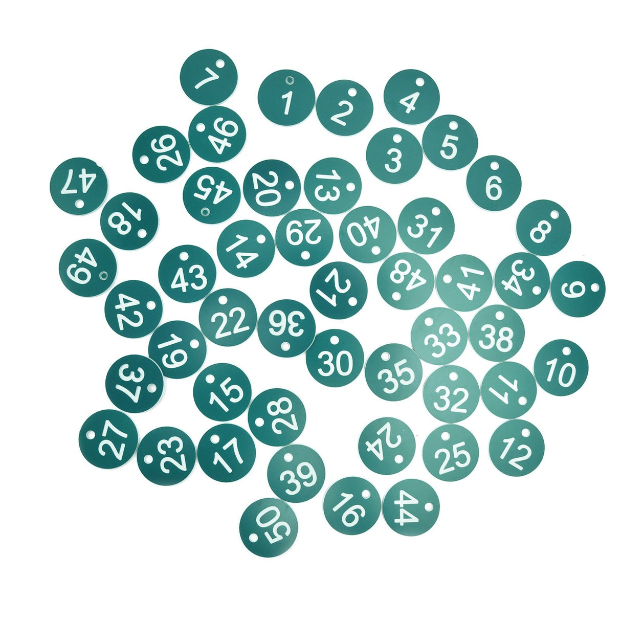 50PCS Numbered Label Numbered Tag for Farm Livestock Beekeeping Husbandry Breeding Supplies1-50 Green