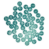 50PCS Numbered Label Numbered Tag for Farm Livestock Beekeeping Husbandry Breeding Supplies1-50 Green
