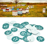 50PCS Numbered Label Numbered Tag for Farm Livestock Beekeeping Husbandry Breeding Supplies1-50 Green - Extra Image
