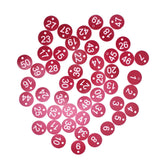 50PCS Numbered Label Numbered Tag for Farm Livestock Beekeeping Husbandry Breeding Supplies1-50 Red