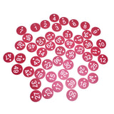 50PCS Numbered Label Numbered Tag for Farm Livestock Beekeeping Husbandry Breeding Supplies1-50 Red
