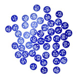 50PCS Numbered Label Numbered Tag for Farm Livestock Beekeeping Husbandry Breeding Supplies51-100 Blue