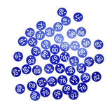50PCS Numbered Label Numbered Tag for Farm Livestock Beekeeping Husbandry Breeding Supplies51-100 Blue