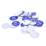 50PCS Numbered Label Numbered Tag for Farm Livestock Beekeeping Husbandry Breeding Supplies51-100 Blue