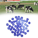50PCS Numbered Label Numbered Tag for Farm Livestock Beekeeping Husbandry Breeding Supplies51-100 Blue - Extra Image