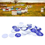 50PCS Numbered Label Numbered Tag for Farm Livestock Beekeeping Husbandry Breeding Supplies51-100 Blue