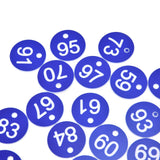 50PCS Numbered Label Numbered Tag for Farm Livestock Beekeeping Husbandry Breeding Supplies51-100 Blue - Extra Image