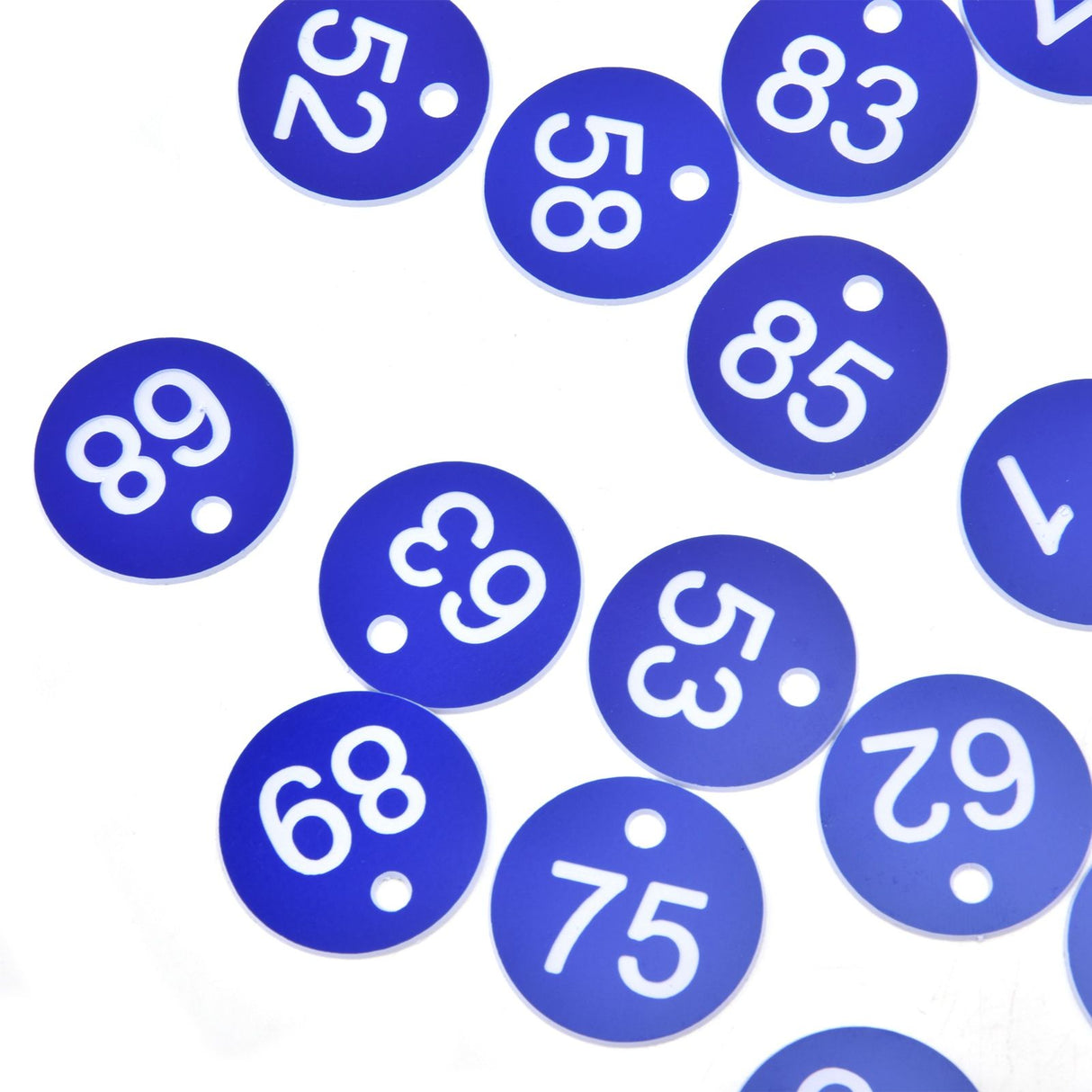 50PCS Numbered Label Numbered Tag for Farm Livestock Beekeeping Husbandry Breeding Supplies51-100 Blue
