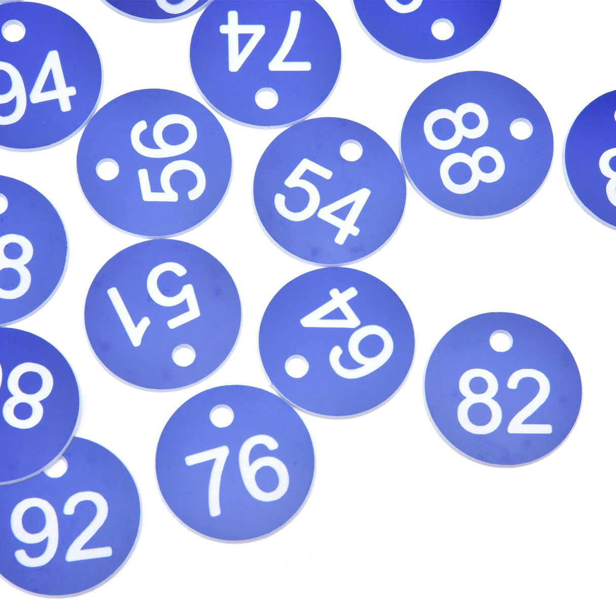 50PCS Numbered Label Numbered Tag for Farm Livestock Beekeeping Husbandry Breeding Supplies51-100 Blue