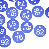 50PCS Numbered Label Numbered Tag for Farm Livestock Beekeeping Husbandry Breeding Supplies51-100 Blue