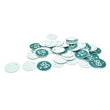 50PCS Numbered Label Numbered Tag for Farm Livestock Beekeeping Husbandry Breeding Supplies51-100 Green - Low Angle