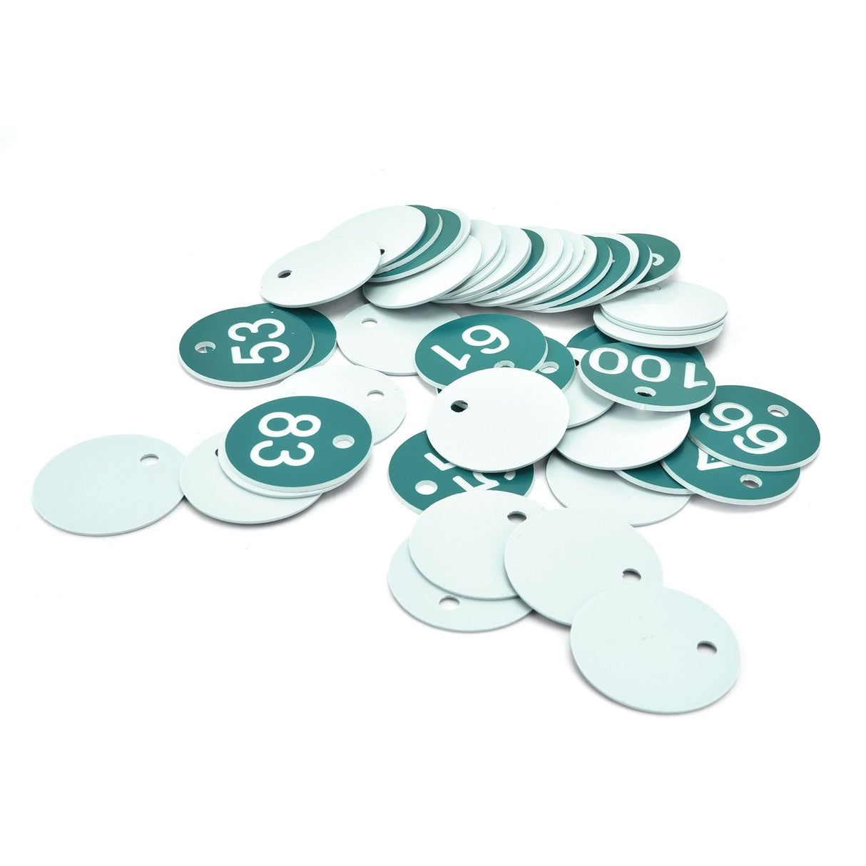 50PCS Numbered Label Numbered Tag for Farm Livestock Beekeeping Husbandry Breeding Supplies51-100 Green
