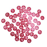 50PCS Numbered Label Numbered Tag for Farm Livestock Beekeeping Husbandry Breeding Supplies51-100 Red - 45-Degree Angle