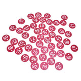 50PCS Numbered Label Numbered Tag for Farm Livestock Beekeeping Husbandry Breeding Supplies51-100 Red