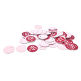 50PCS Numbered Label Numbered Tag for Farm Livestock Beekeeping Husbandry Breeding Supplies51-100 Red