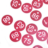 50PCS Numbered Label Numbered Tag for Farm Livestock Beekeeping Husbandry Breeding Supplies51-100 Red