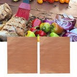 40x33cm Barbecue Mat Non‑Stick Heat‑Resistant BBQ Grill Mat for Kitchen Outdoor Camping