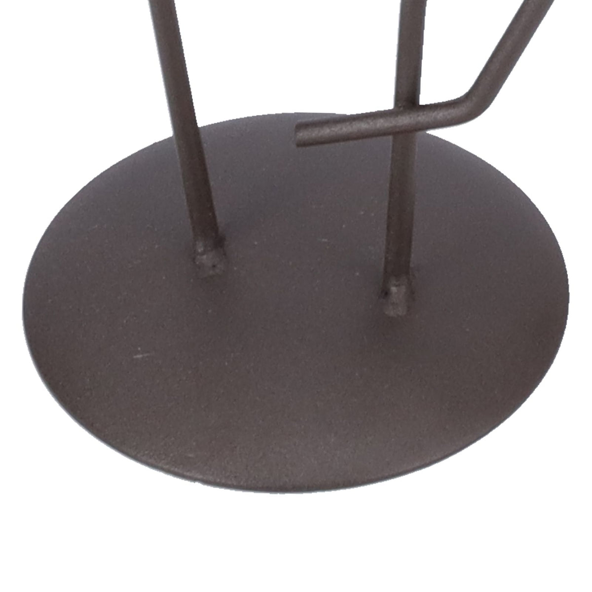 Deer Shape Wrought Iron Plant Stand Transparent Glass Hydroponic Plant Vase for Living RoomType A