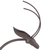 Deer Shape Wrought Iron Plant Stand Transparent Glass Hydroponic Plant Vase for Living RoomType B