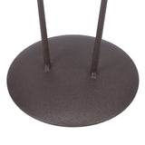 Deer Shape Wrought Iron Plant Stand Transparent Glass Hydroponic Plant Vase for Living RoomType B