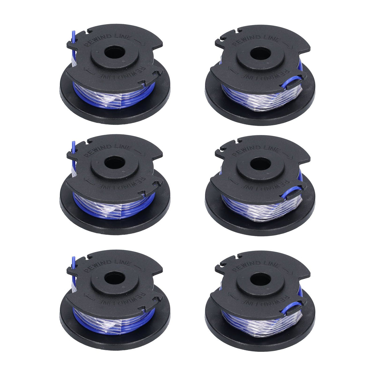 6Pcs Trimmer Spool Line Replacement for Ryobi 18V 24V 40V String Trimmers Lawn Mower