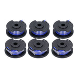6Pcs Trimmer Spool Line Replacement for Ryobi 18V 24V 40V String Trimmers Lawn Mower - Front View