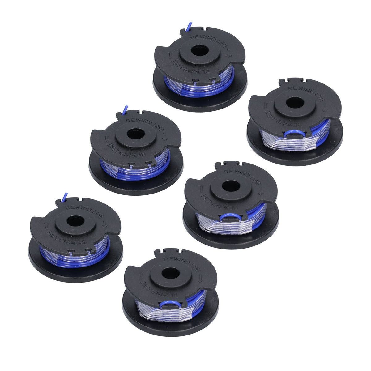 6Pcs Trimmer Spool Line Replacement for Ryobi 18V 24V 40V String Trimmers Lawn Mower