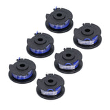 6Pcs Trimmer Spool Line Replacement for Ryobi 18V 24V 40V String Trimmers Lawn Mower